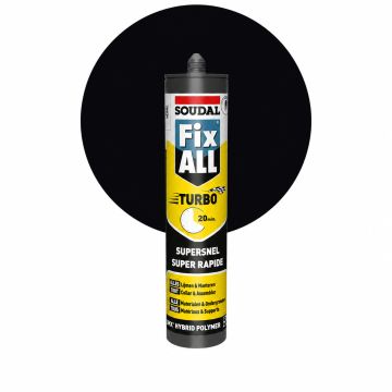 Soudal Fix-All Turbo Zwart 290ml