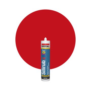 Soudal Silirub Color - RAL 3020 Verkeersrood
