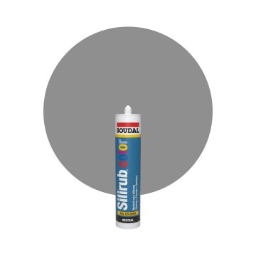Soudal Silirub Color - RAL 9007 Grijs aluminium