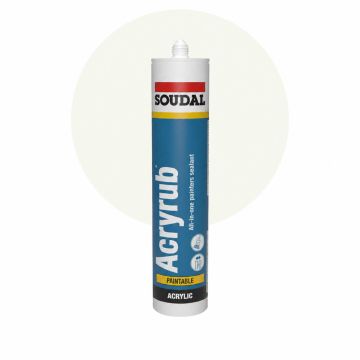 Soudal Acryrub Wit Acrylaatkit 310ml