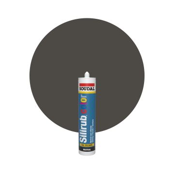 Soudal Silirub Color - RAL 7022 Ombergrijs
