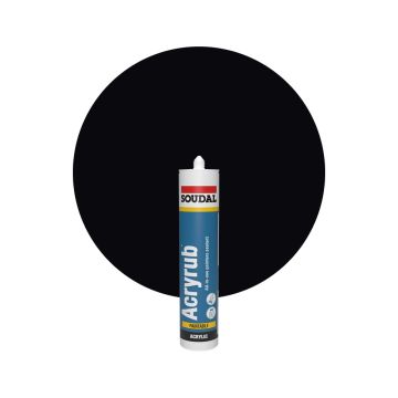 Soudal Acryrub Zwart Acrylaatkit 310ml