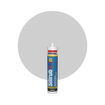 Soudal Silirub Color - RAL 7044 Zijdegrijs
