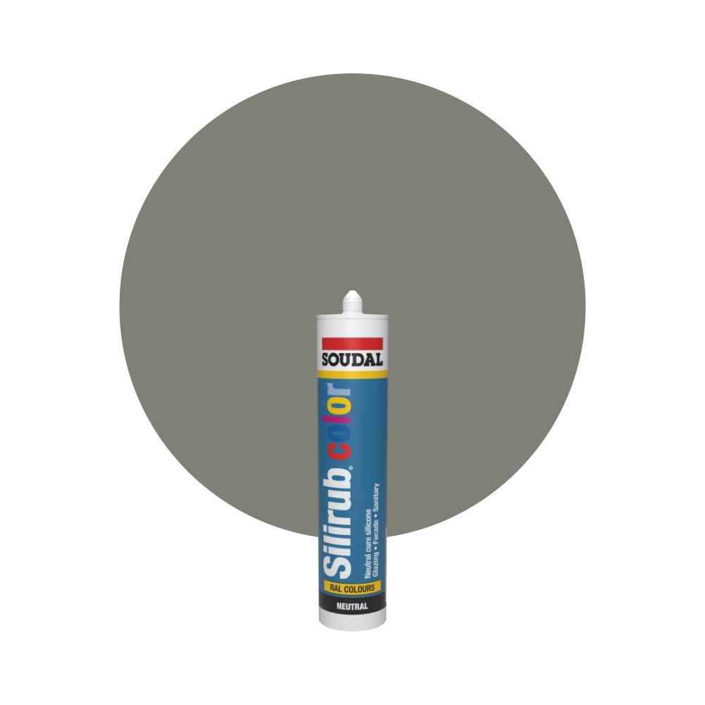 Soudal Silirub Color - RAL 7023 Betongrijs main product photo
