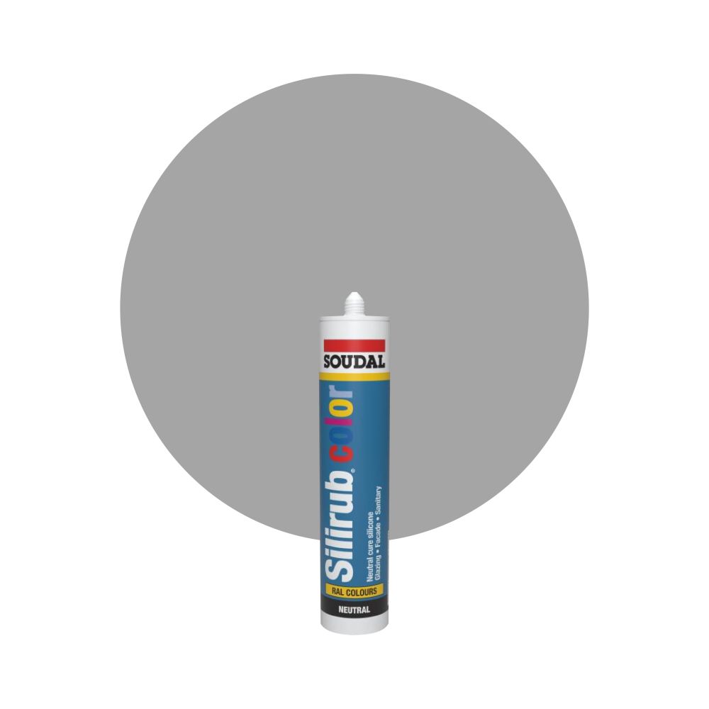 Soudal Silirub Color - RAL 9006 Blank aluminium main product photo